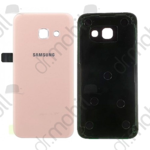 Akkufedél Samsung Galaxy A3 (2017) SM-A320F hátlap + ragasztó rózsaszín
